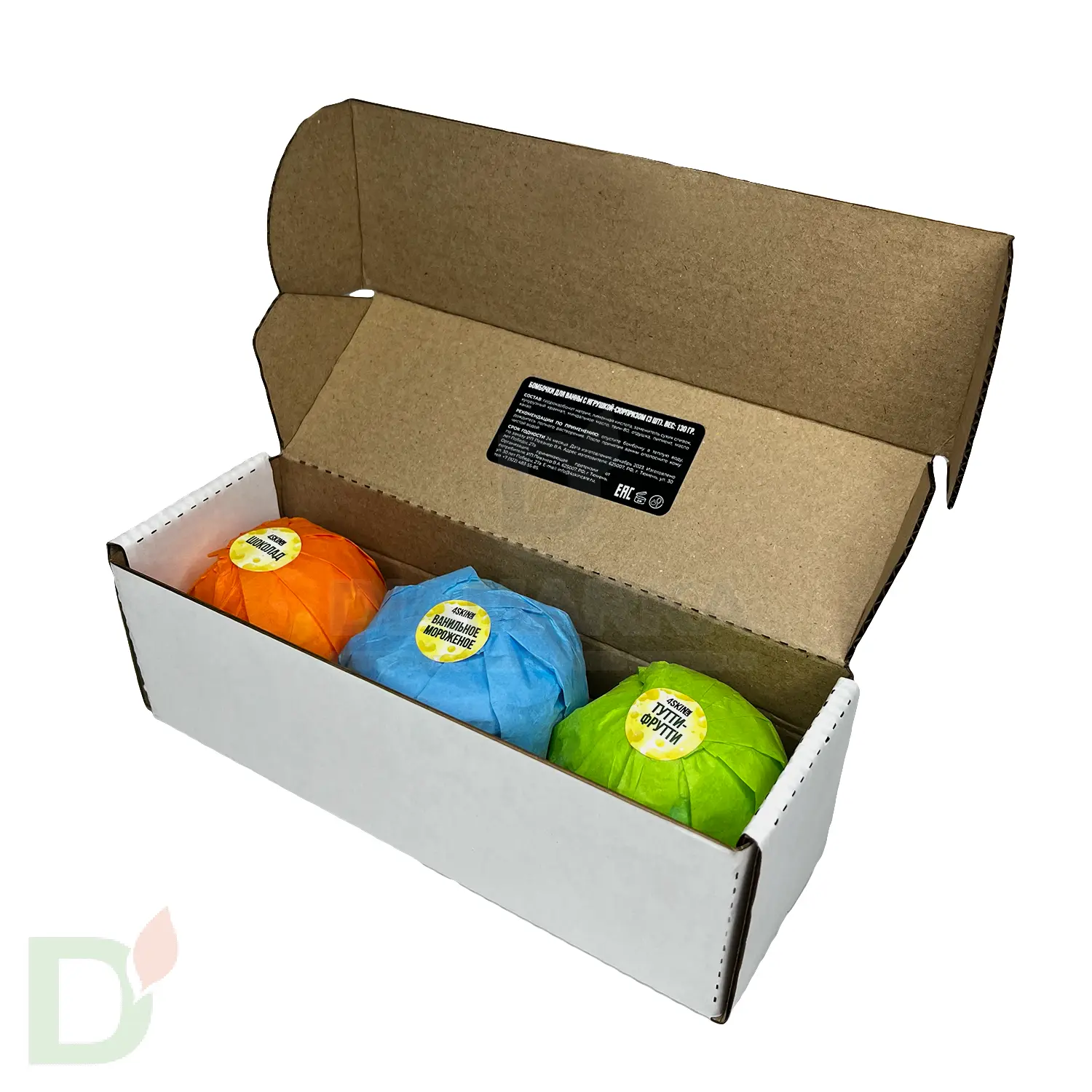 Бокс - Бомбочки для ванны детские (з шт в комплекте) в Барнауле