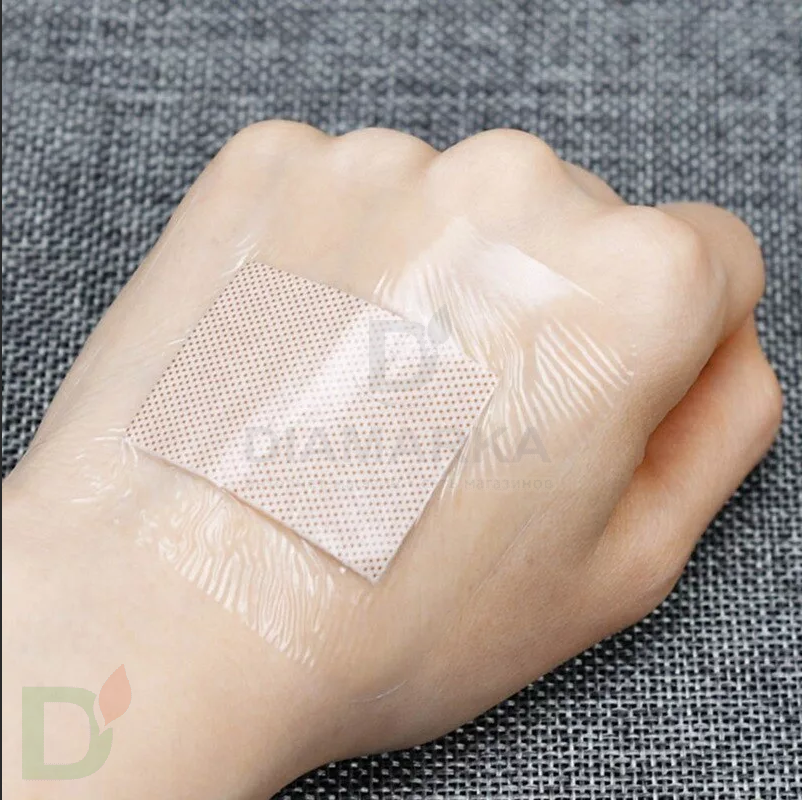 Пластырь прозрачный плёночный Круофрейм Медитек с подушечкой, 6x7см