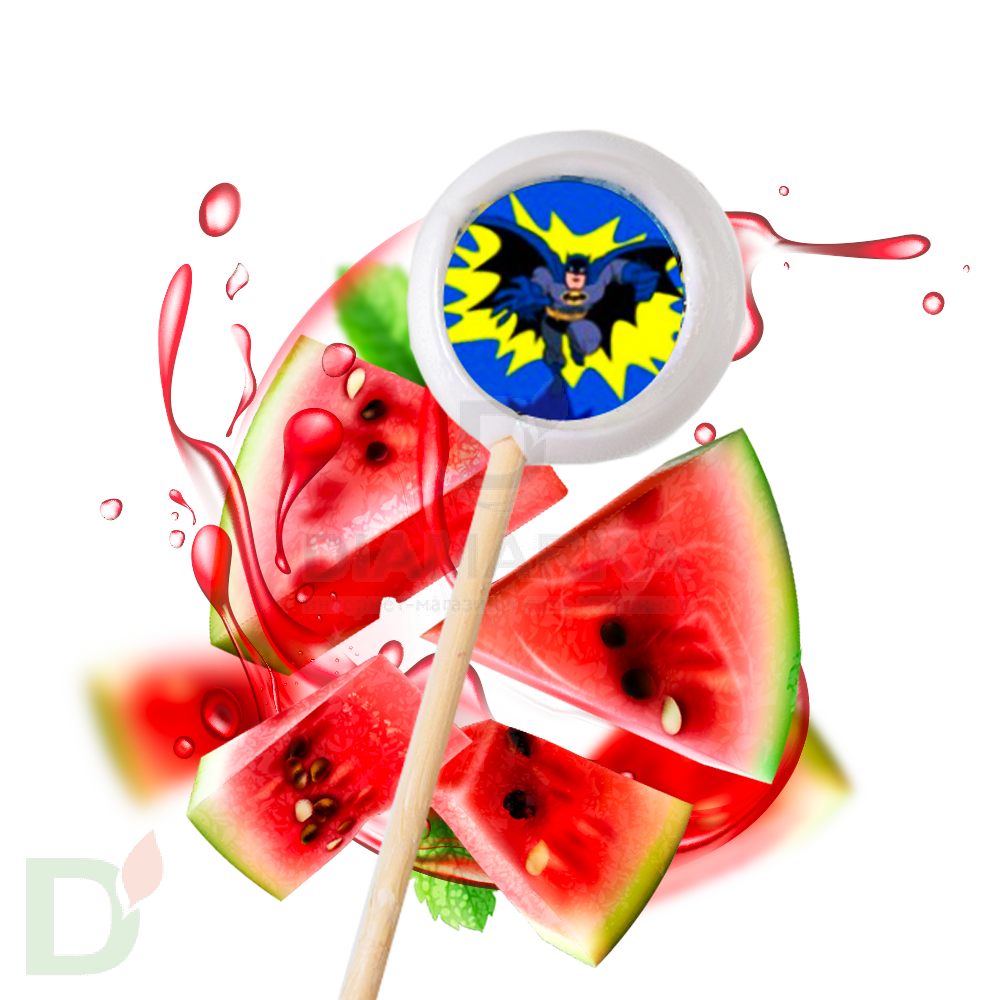 Леденец без сахара 3D Супергерои вкус Арбуз, 10гр.