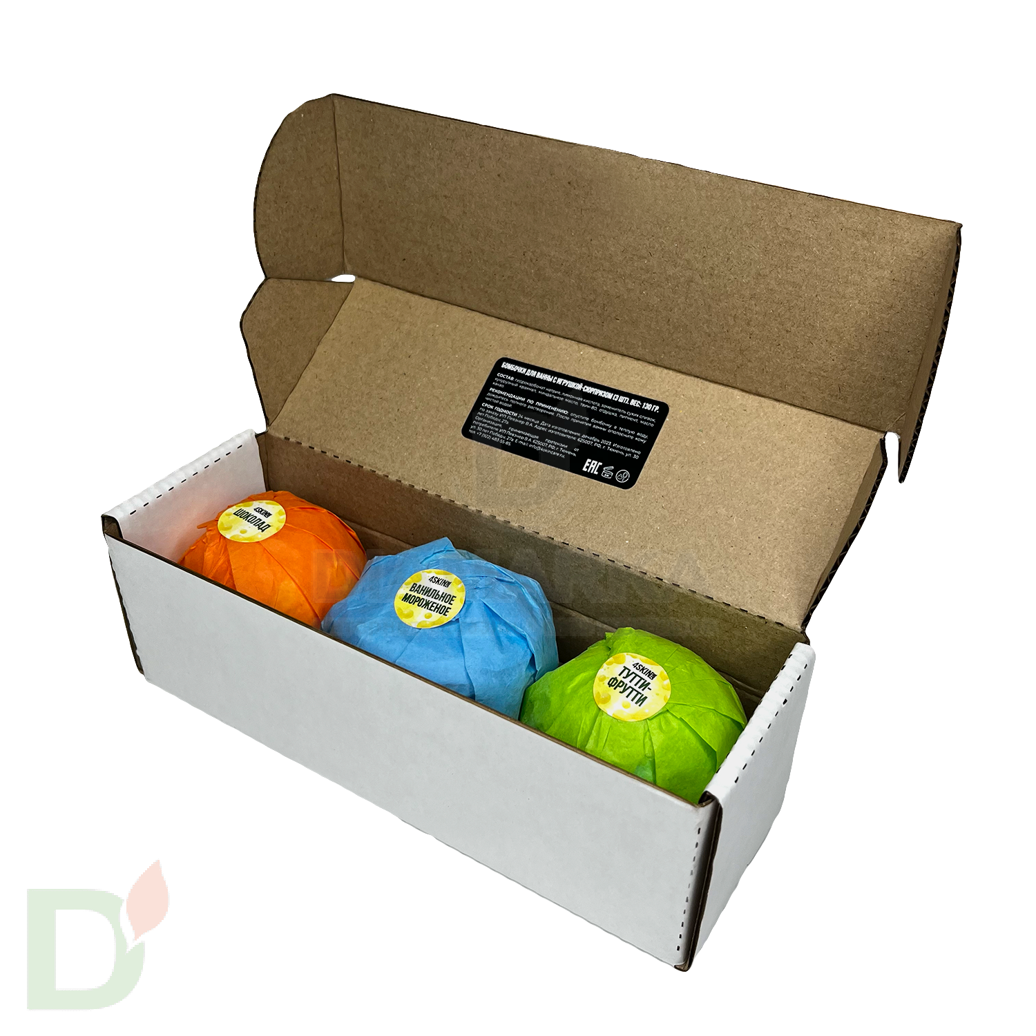 Бокс - Бомбочки для ванны детские (з шт в комплекте) в Барнауле