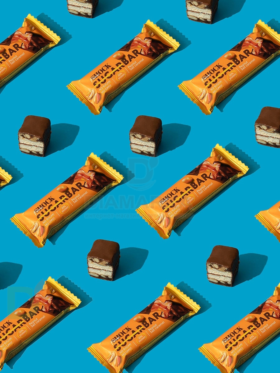 Батончик протеиновый FitnesShock Соленая карамель-Арахис 50гр. в Барнауле