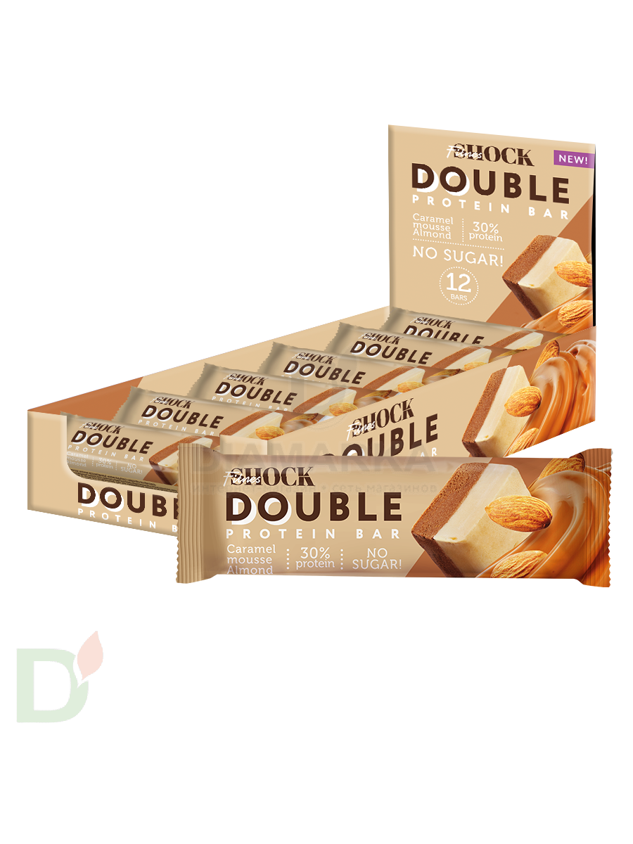 Батончик протеиновый FitnesShock Карамельный мусс с миндалем 40гр. в Барнауле