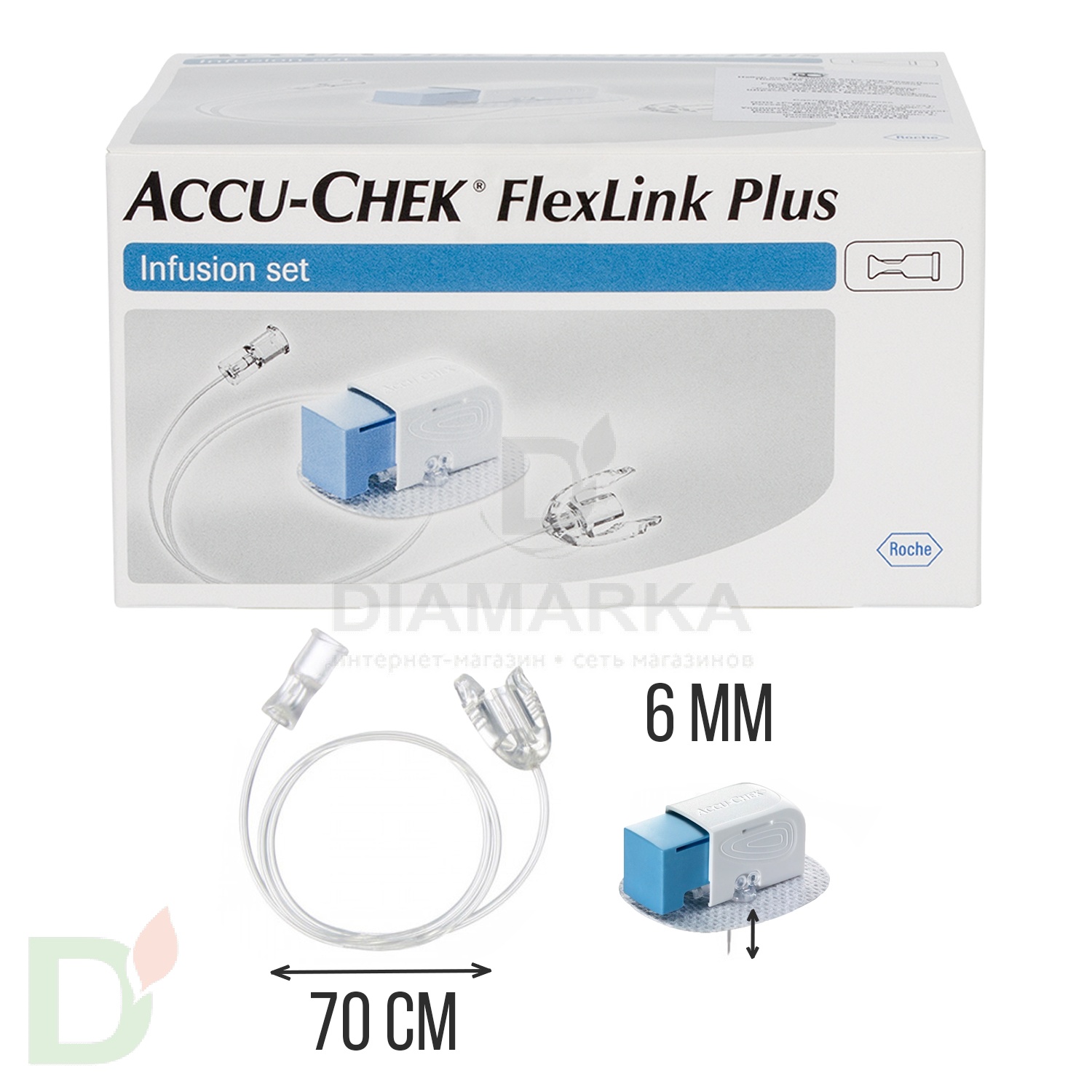 Акку-Чек ФлексЛинк Плюс 6/70, инфузионный набор, 1 шт. в Барнауле