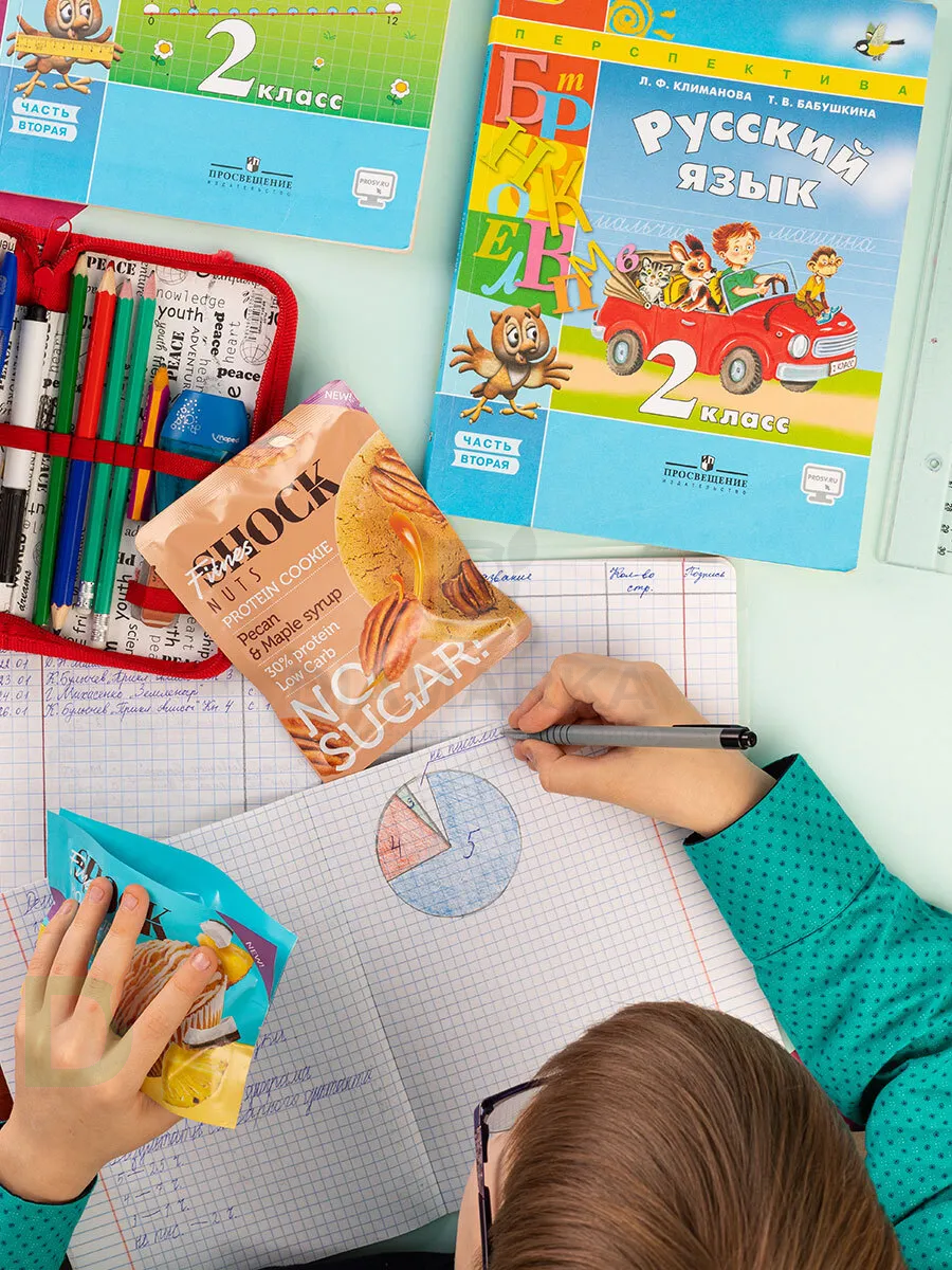 Печенье протеиновое FitnesShock Nuts Пекан-Кленовый сироп 40гр.