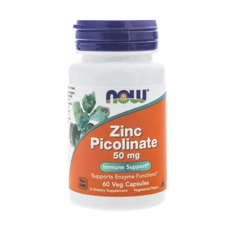 Витамины NOW Цинк пиколинат для здоровья всего организма, 50 мг, 60 шт в Барнауле