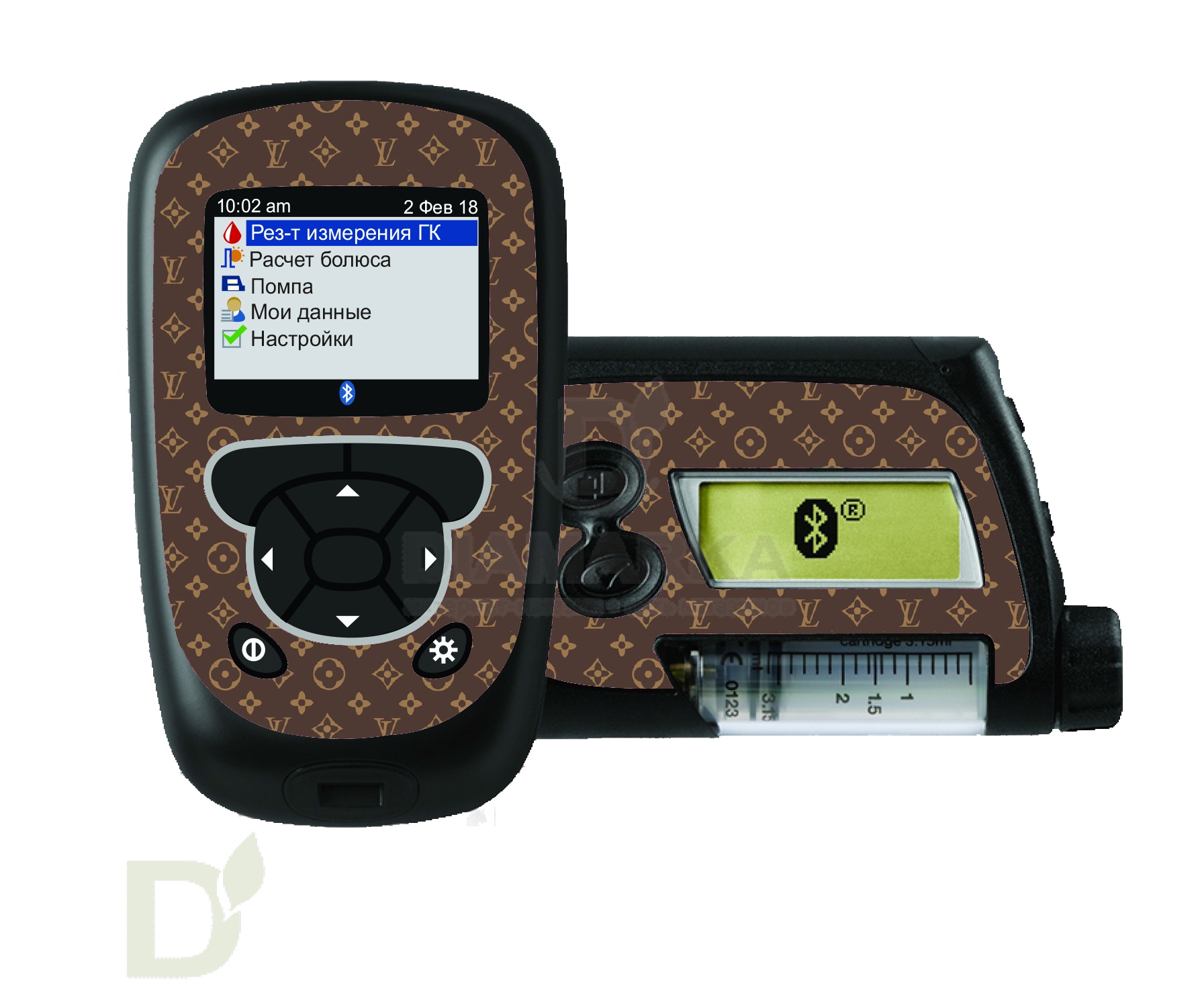 Наклейка на помпу и глюкопульт Акку-Чек