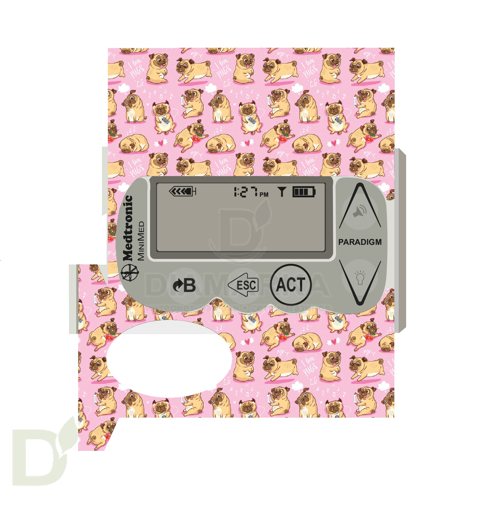 Наклейка на помпу Medtronic моделей 715, 722, 754