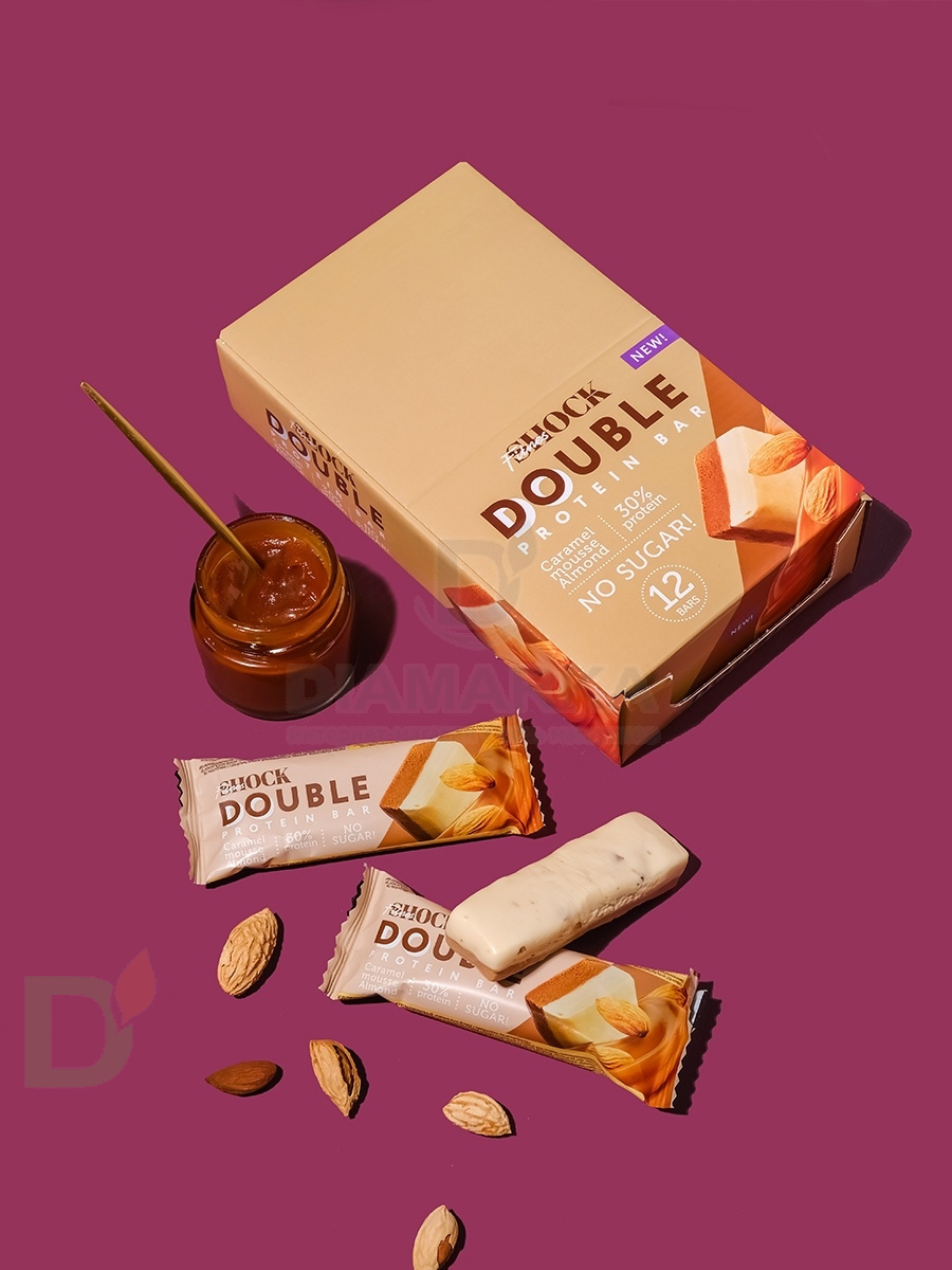 Батончик протеиновый FitnesShock Карамельный мусс с миндалем 40гр. в Барнауле