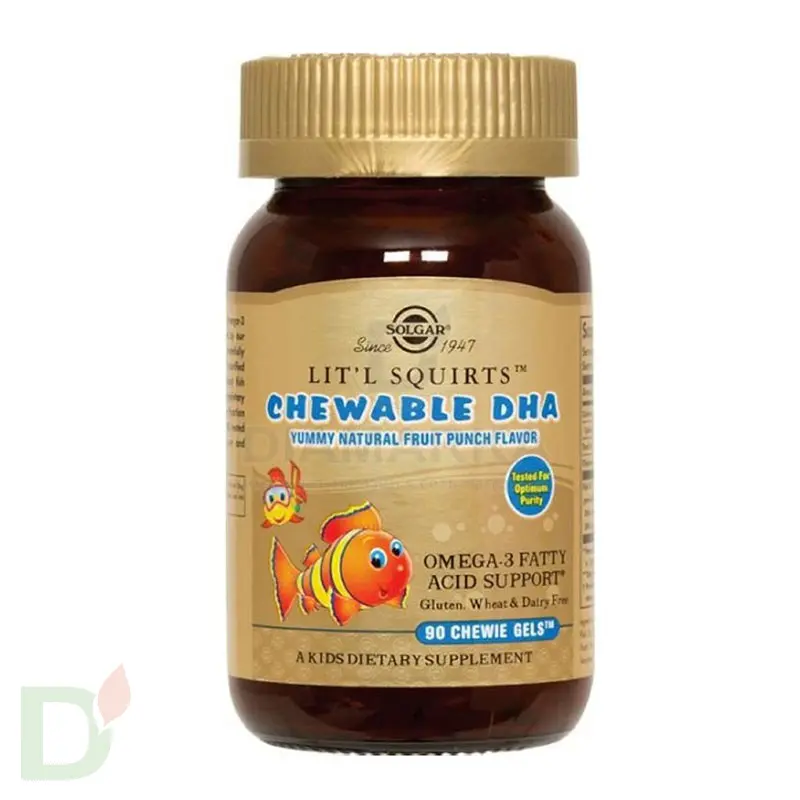 Витамины для детей Солгар Золотые рыбки ПНЖК Омега-3 (ДГК и ЭПК), 90 капс. в Барнауле