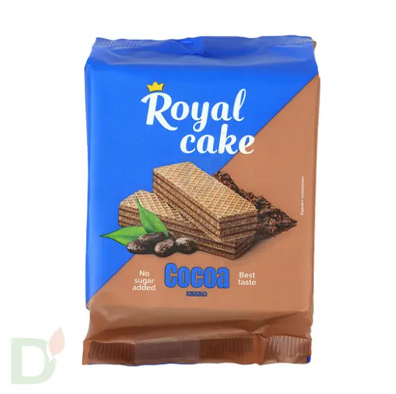 Вафли Royal cake со вкусом «КАКАО» без сахара, 120 г в Барнауле
