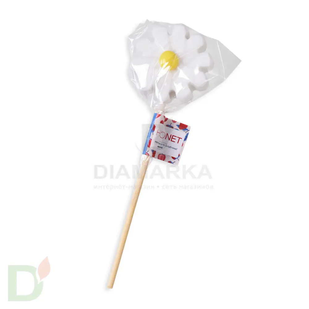 Леденец без сахара Ромашка вкус Клубника, 15гр