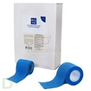 Бинт эластичный когезивный EM-fix krep Синий, 5 см х 4,5 м в Барнауле