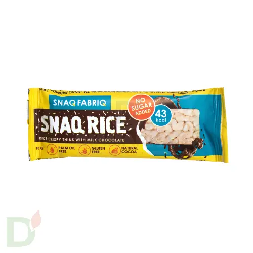 Батончик Snaq Fabriq рисовый глазированный молочным шоколадом, 10гр в Барнауле