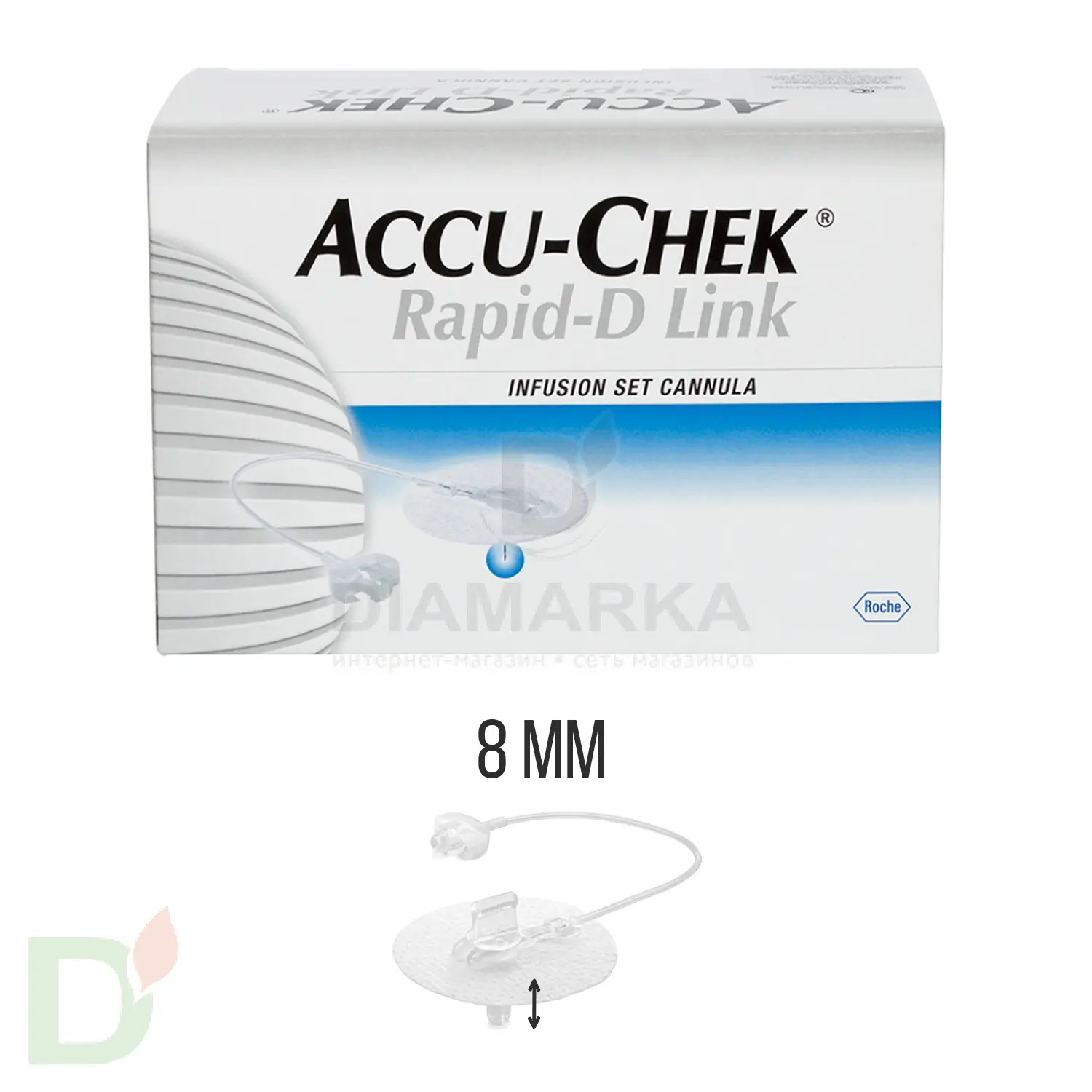 Акку-Чек Репид-Д Линк, игла 8 мм, 1 шт. в Барнауле