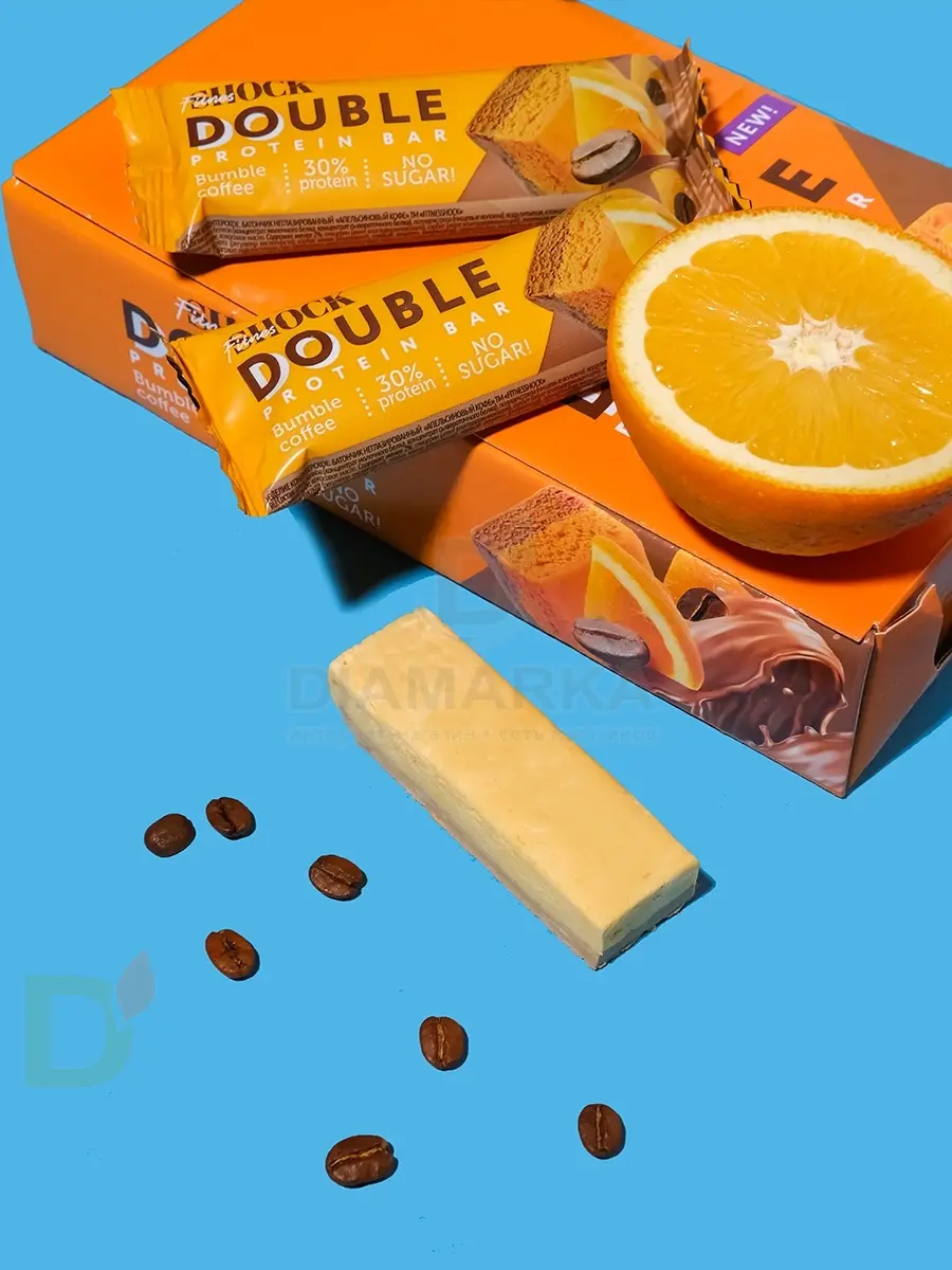 Батончик протеиновый FitnesShock Апельсиновый кофе 40гр. в Барнауле