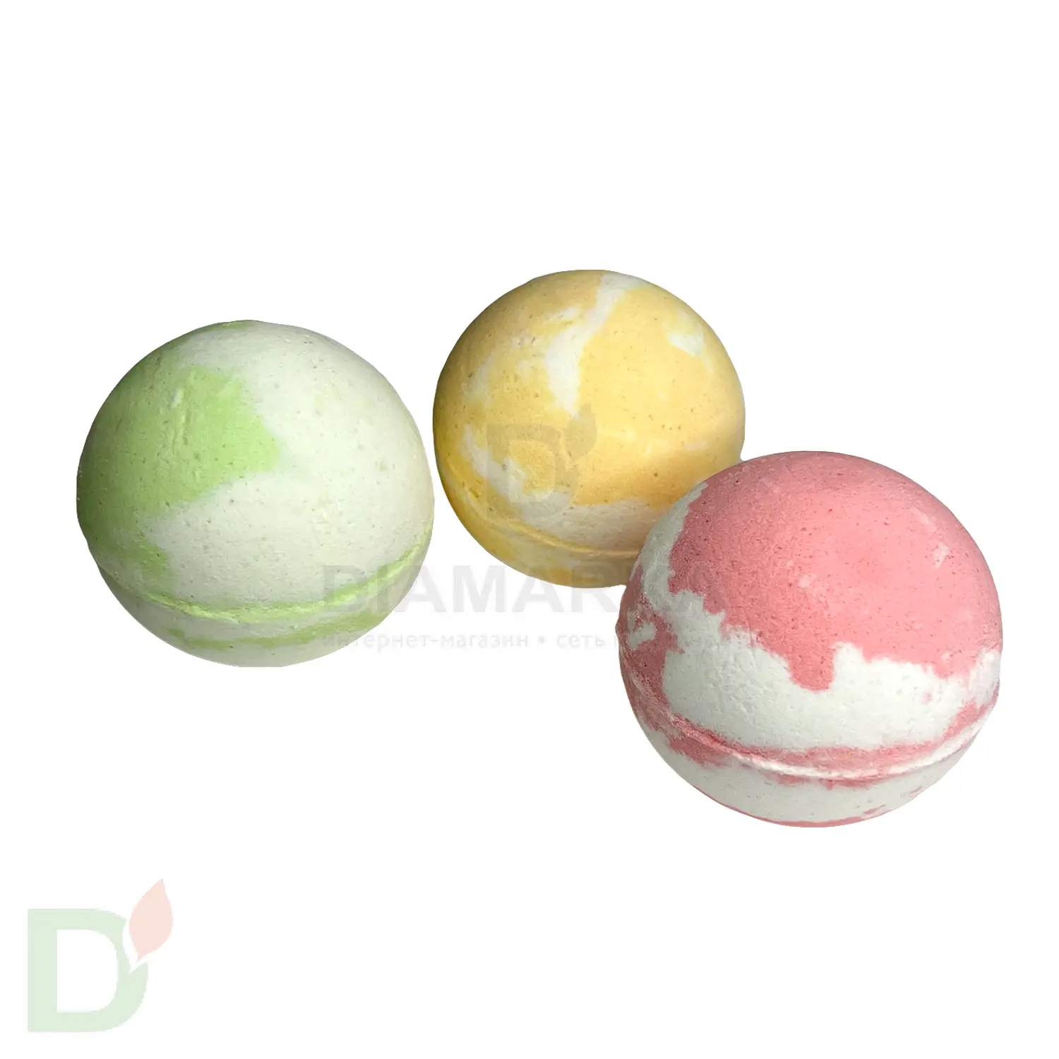 Бокс - Бомбочки для ванны взрослые с разводами (з шт в комплекте) в Барнауле