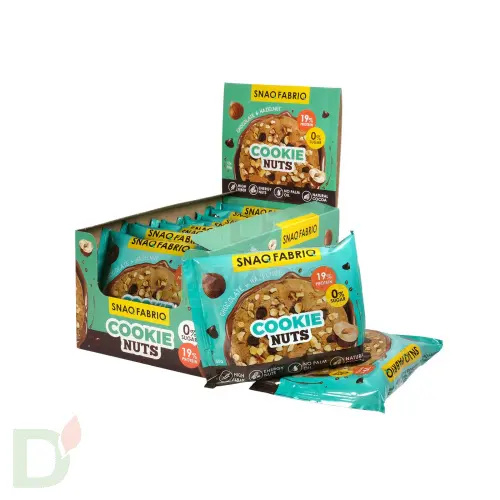 Печенье низкоуглеводное Snaq Fabriq глазированное Шоколадное с фундуком 35гр.