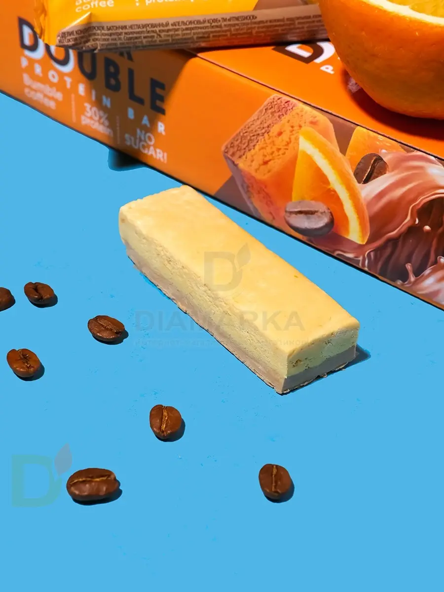 Батончик протеиновый FitnesShock Апельсиновый кофе 40гр. в Барнауле