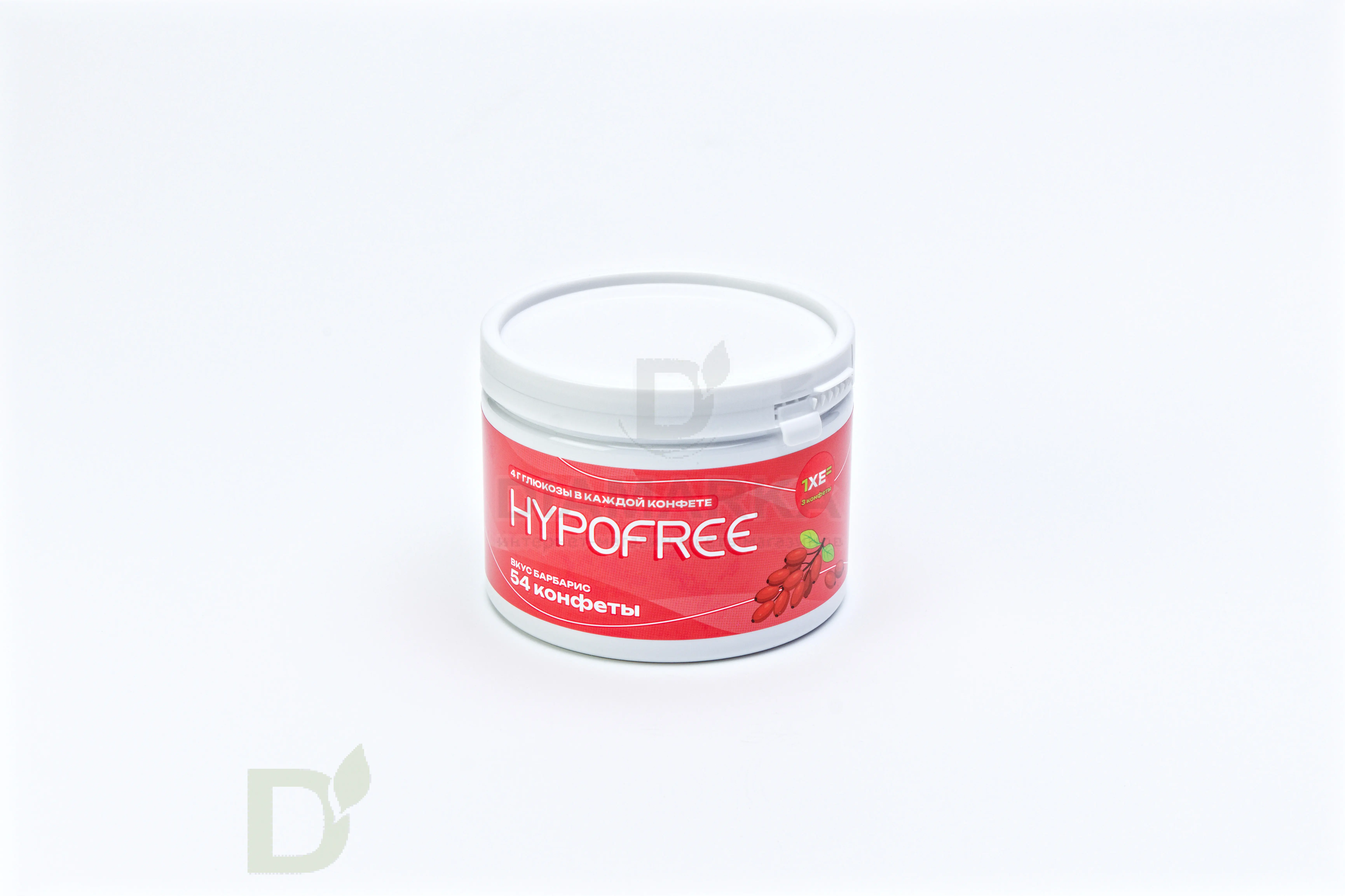 Конфеты таблетированные HYPOFREE 54 шт по 4 гр. Барбарис
