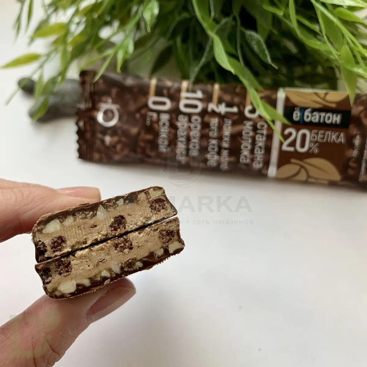 Батончик протеиновый Ё/батон "Арахис-Кофе" в шоколадной глазури 40гр в Барнауле