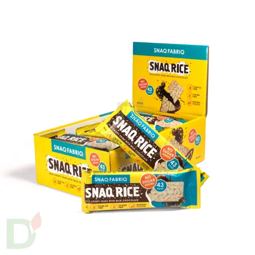 Батончик Snaq Fabriq рисовый глазированный молочным шоколадом, 10гр в Барнауле