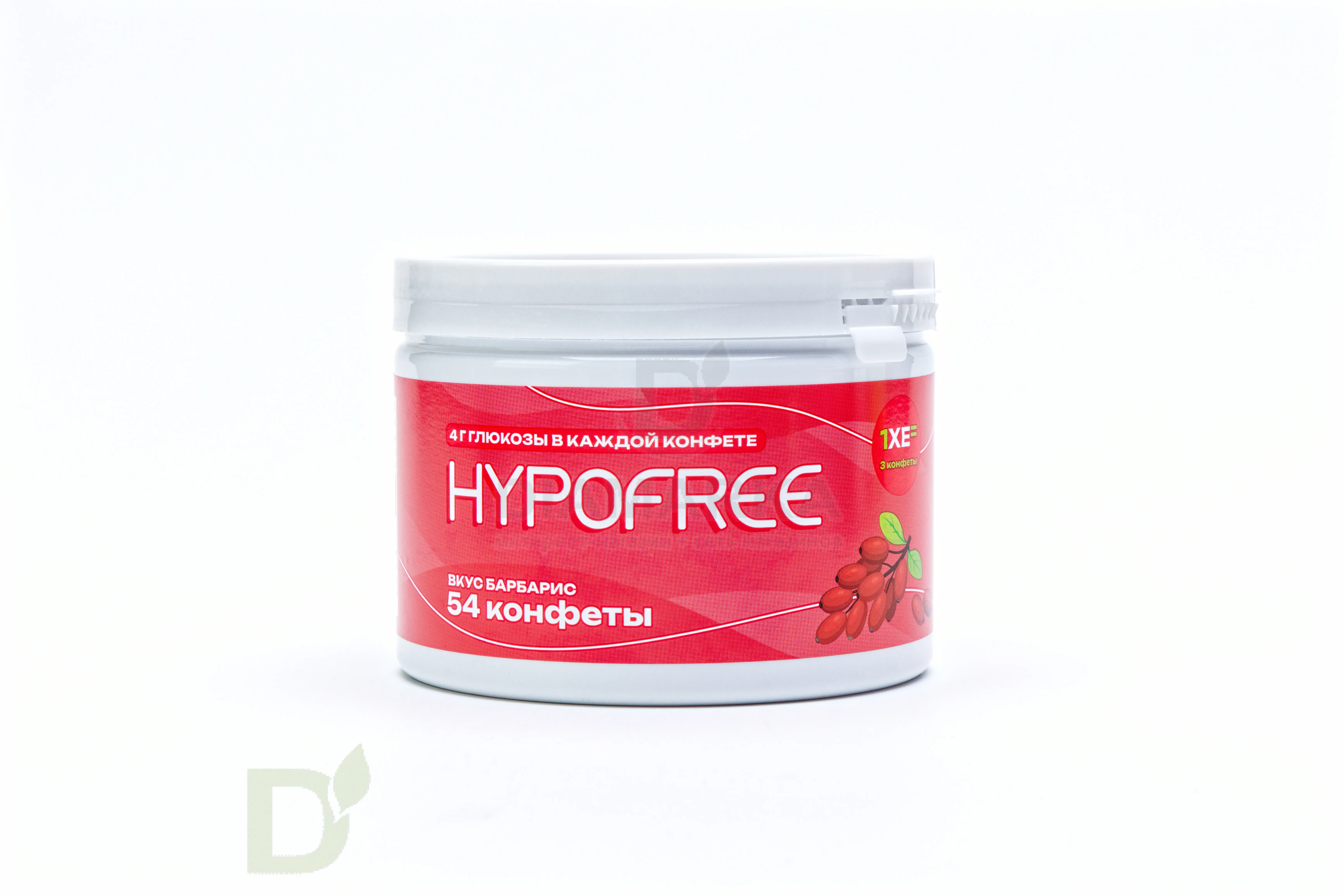 Конфеты таблетированные HYPOFREE 54 шт по 4 гр. Барбарис